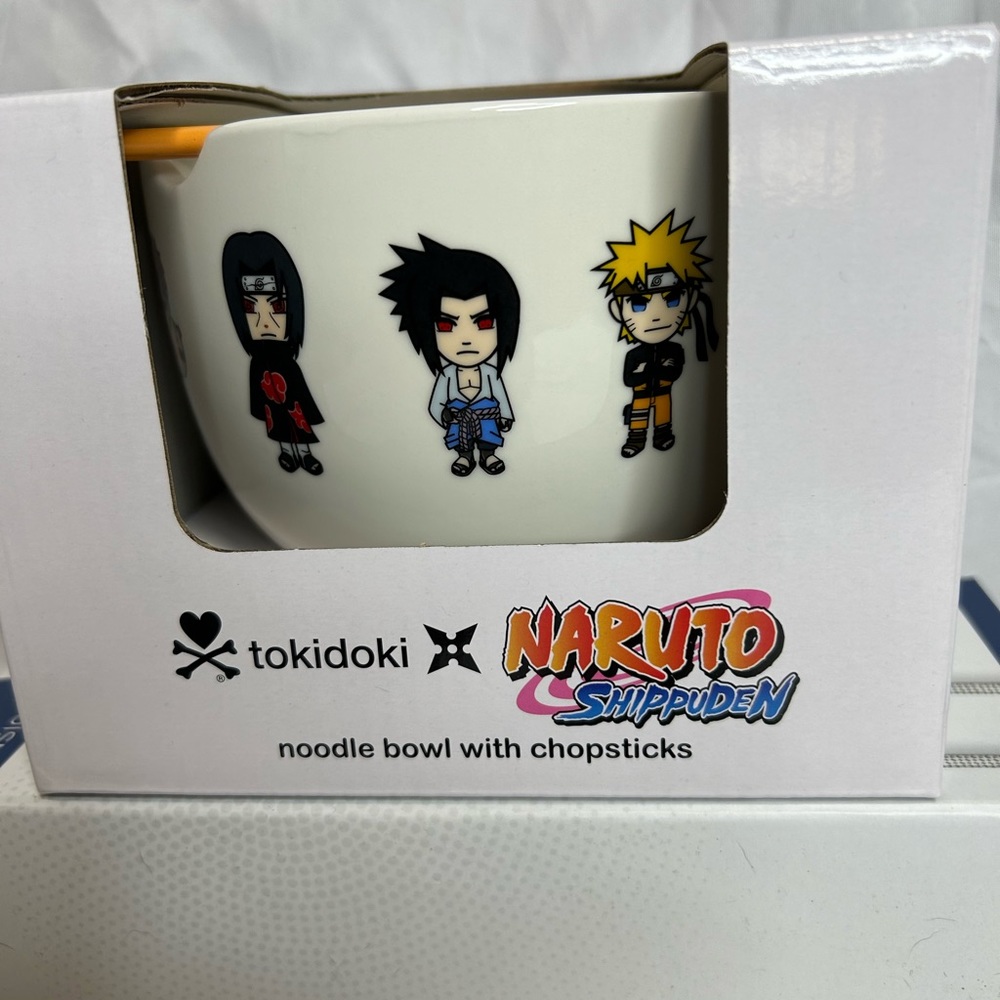 Tokidoki Naruto Shippuden Noodle Bowl with Chopsticks NWT